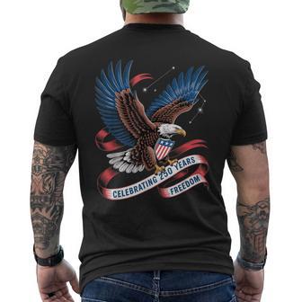 250 Years America Anniversary Usa 250Th Birthday Apparel Men's T-shirt Back Print - Thegiftio UK