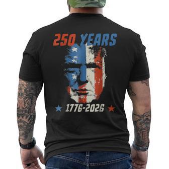 250 Years America Trump Anniversary 250Th Independence Day Men's T-shirt Back Print - Thegiftio UK