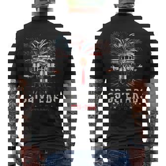 250 Years America Trump Anniversary 250Th Independence Day Men's T-shirt Back Print - Seseable