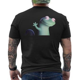 2Side Lizard Lizard Lizard Weirdcore Animal Meme Gen Z Men's T-shirt Back Print - Thegiftio UK