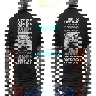 38歳の誕生日ビデオゲーマー レベル38 アンロック済み 1987年以来 メンズTシャツ バックプリント - Kawaiitshirt