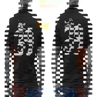 39 歳の誕生日番号 39 バースデー バルーン 39 メンズTシャツ バックプリント - Kawaiitshirt