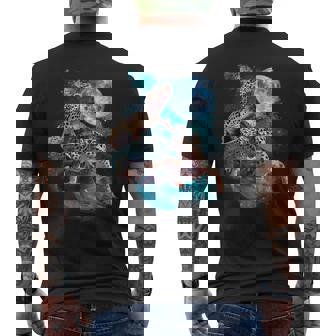 3ムーンヤモリ面白い爬虫類ヒョウトカゲヤモリアートノベルティ メンズTシャツ バックプリント - Kawaiitshirt