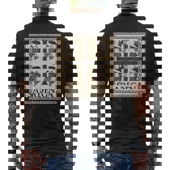 4 森 サルデーニャ 旗 サルデーニャ ギフト ローマ風 メンズTシャツ バックプリント - Kawaiitshirt