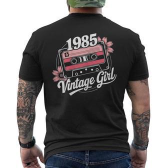40 Geburtstag Frau 40 Jahreintage Retro 1985 Kassetten T-Shirt mit Rückendruck - Geschenkecke