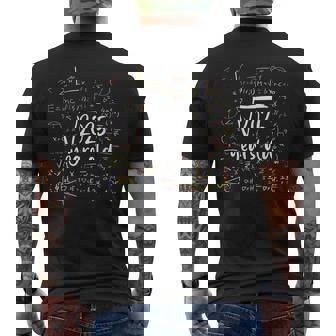 45歳の誕生日 45歳のプレゼント 数学の誕生日 2025年の平方根 メンズTシャツ バックプリント - Kawaiitshirt