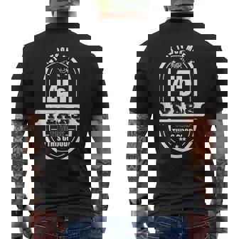 45歳の誕生日プレゼント 男性年齢45歳 レトロパパ 1975年 メンズTシャツ バックプリント - Kawaiitshirt