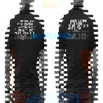 4Th Down And Fck It Go Lions Men's T-shirt Back Print | Mazezy