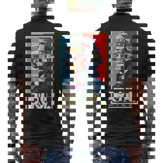 4Th Of July 2025 George Washington Bruh Meme Patriotic Men's T-shirt Back Print - Monsterry