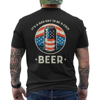 4Th Of July Bad Day To Be Cold Humor Patriot Dad Men Men's T-shirt Back Print - Thegiftio UK