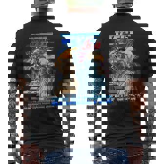 4Th Of July Patriotic American Flag Wt Is Kilometer Men's T-shirt Back Print | Mazezy