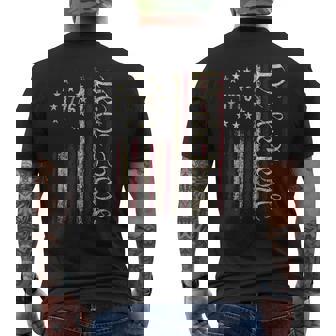 4Th Of July We The People American 1776 Old American Flag Men's T-shirt Back Print | Mazezy