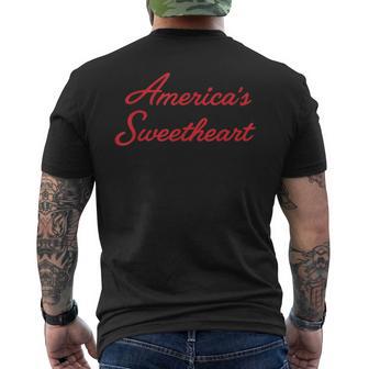 4Th Of July Retro America Sweetheart Top Men's T-shirt Back Print - Thegiftio UK