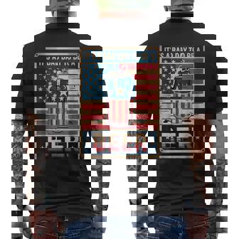 4Th Of July Retro Bad Day To Be A Beer Usa Flag Beer Men's T-shirt Back Print - Thegiftio UK