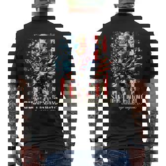 4Th Of July Suck It England Washington American Bald Eagle Men's T-shirt Back Print - Thegiftio