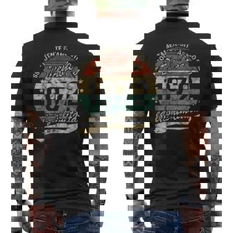 50 Years Absolutely Fantastic Birthday 1972年12月 メンズTシャツ バックプリント - Kawaiitshirt