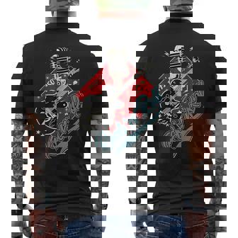 50年代 ロカビリー Clothing 1950年代 ソック ホップ スイング グリーザー ロッカー メンズTシャツ バックプリント - Kawaiitshirt