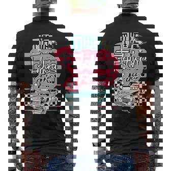 50年代ロカビリーヴィンテージ 1950年代服 レディース メンズ ソックス ホップ メンズTシャツ バックプリント - Kawaiitshirt