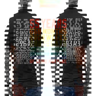 55 歳 お誕生日 55 Years Birthday 55 回目の誕生日プレゼント メンズTシャツ バックプリント - Kawaiitshirt