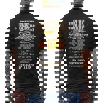 60 Geburtstag Biker Motorrad Mann Geschenk Lustig T-Shirt mit Rückendruck - Geschenkecke