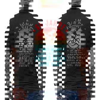 60 Jahre Und Ich Fahre Immer Noch Ohne Akku Fahrradfahrer T-Shirt mit Rückendruck - Geschenkecke