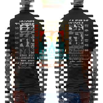 60歳の誕生日 60歳 720ヶ月 すごい生まれ 1965年 メンズTシャツ バックプリント - Kawaiitshirt