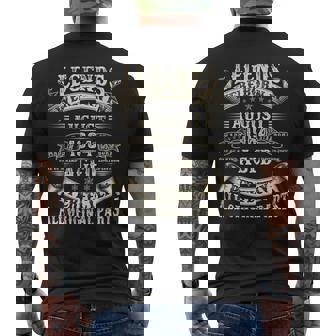 60歳の誕生日プレゼント 男性用 1964年8月 60歳の誕生日 メンズTシャツ バックプリント - Kawaiitshirt