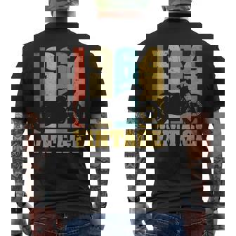 61 歳の誕生日バイカーギフトtシャツ-ヴィンテージ1964バイク メンズTシャツ バックプリント - Kawaiitshirt