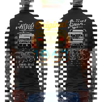 62 Compleanno Uomo Donna 62 Anni Decorazione 1963 Divertente T-shirt da uomo con stampa posteriore - Novitaregali