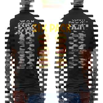 6パック バーガー メンズTシャツ バックプリント - Kawaiitshirt