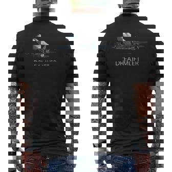 747-400Lcfドリームリフターヒストリカル飛行機 メンズTシャツ バックプリント - Kawaiitshirt