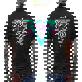 80S Father's Day Rad Dad Great For Born In 1980'S Men's T-shirt Back Print - Thegiftio UK