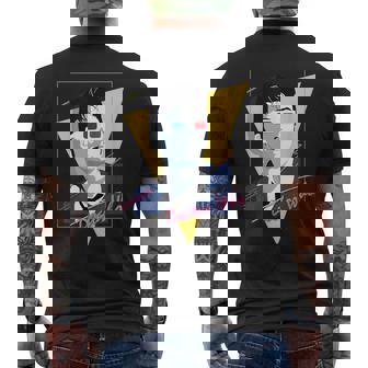 80年代テナントレトロタイムトラベラーsfファン。 メンズTシャツ バックプリント - Kawaiitshirt