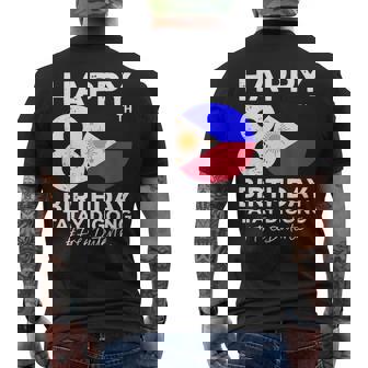 80歳の誕生日おめでとうタテイ・ディゴン・ドゥテルテ Prrd フリー・ドゥテルテ メンズTシャツ バックプリント - Kawaiitshirt