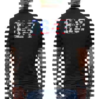 86 47 反トランプ大統領人権 8647 メンズTシャツ バックプリント - Kawaiitshirt