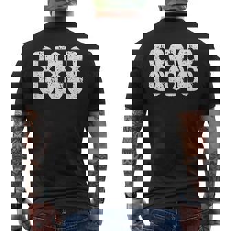 888 数秘術 スピリチュアルパーソナルナンバー 888 エンジェルナンバー メンズTシャツ バックプリント - Kawaiitshirt