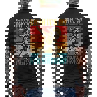 8歳の誕生日 軽くたたく少年 Bruh It's My 8Th Birthday メンズTシャツ バックプリント - Kawaiitshirt