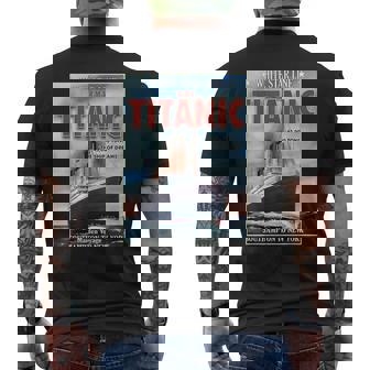 A 1912 ヴィンテージ タイタニック 航海船 クルーズ船 メンズTシャツ バックプリント - Kawaiitshirt