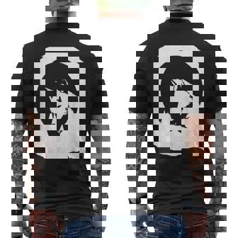 Abanico De Lobos Conilueta De Lobo Y Luna Camiseta Hombre Estampado Espalda - Regaloses