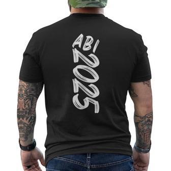 Abi 2025 Abschluss Gymnasiumchulabschluss Abitur 2025 T-Shirt mit Rückendruck - Geschenkecke