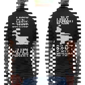Abrazo A Mi Perroalchicha De Pelo Duro Para No Asfixiar A Camiseta Hombre Estampado Espalda - Regaloses