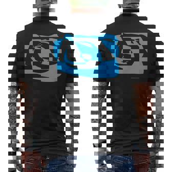 Abstracto Azul Camiseta Hombre Estampado Espalda - Regaloses