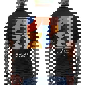 Acid Jazz ヴィンテージジャズミュージックバンド ミニマルtシャツ メンズTシャツ バックプリント - Kawaiitshirt