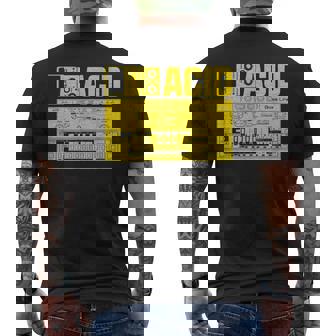 Acid Tb303 ベースペダル アナログシンセサイザー Dj Nerd メンズTシャツ バックプリント - Kawaiitshirt