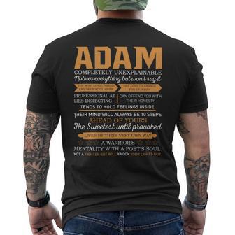 Adam Completely Unexplainable Notices Everything But Won’T Say It Name Men's T-shirt Back Print | Seseable CA