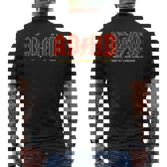 Adhd おもしろい Hey Look Aquirrel Adhd メンズTシャツ バックプリント - Kawaiitshirt