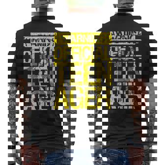 Advertencia Adolescente Oficial 13 Cumpleaños Chicos Chicas Bday Camiseta Hombre Estampado Espalda - Regaloses