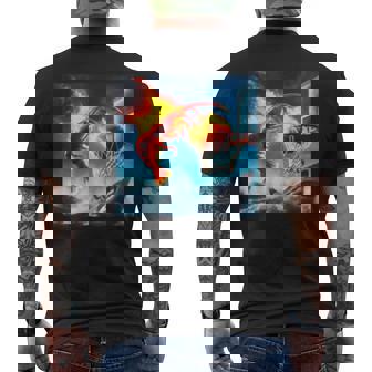 Aiharkのエビダンキング。 メンズTシャツ バックプリント - Kawaiitshirt