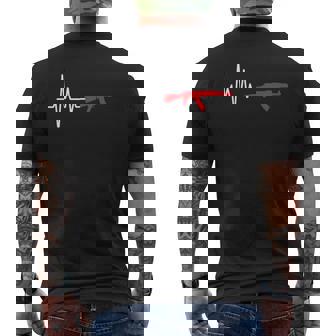 Ak-47 Kalashnikov Rifle Y Ruso Pistola Manga Larga Camiseta Hombre Estampado Espalda - Regaloses