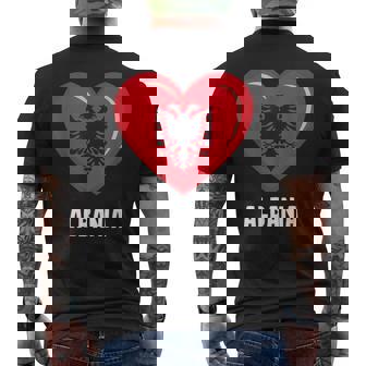 Albanie Drapeau Albanais T-shirt imprimé au dos - Cadeauxyz
